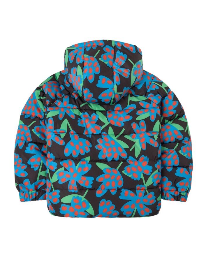 Stella McCartney Blue Spotty Flowers Puffer Jacket
