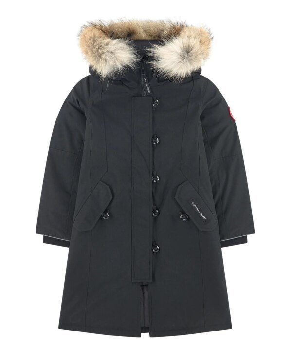 Canada Goose Youth Brittania Parka With Removable Fur Trim