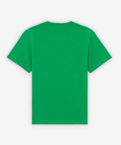 Maison Kitsuné Men's Oly Taxi Fox Classic Tee-Shirt in Green