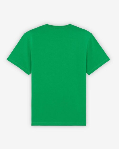 Maison Kitsuné Men's Oly Taxi Fox Classic Tee-Shirt in Green
