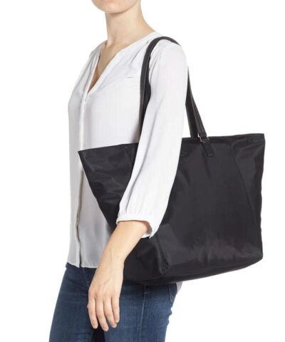 Tory Burch Tilda Nylon Tote, Black