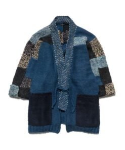 Kapital Men's Hand Knit Tsugihagi Kesa Cardigan