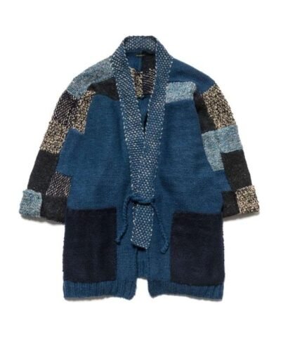 Kapital Men's Hand Knit Tsugihagi Kesa Cardigan