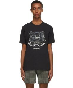 Kenzo Black Gradient Tiger T-Shirt, Black