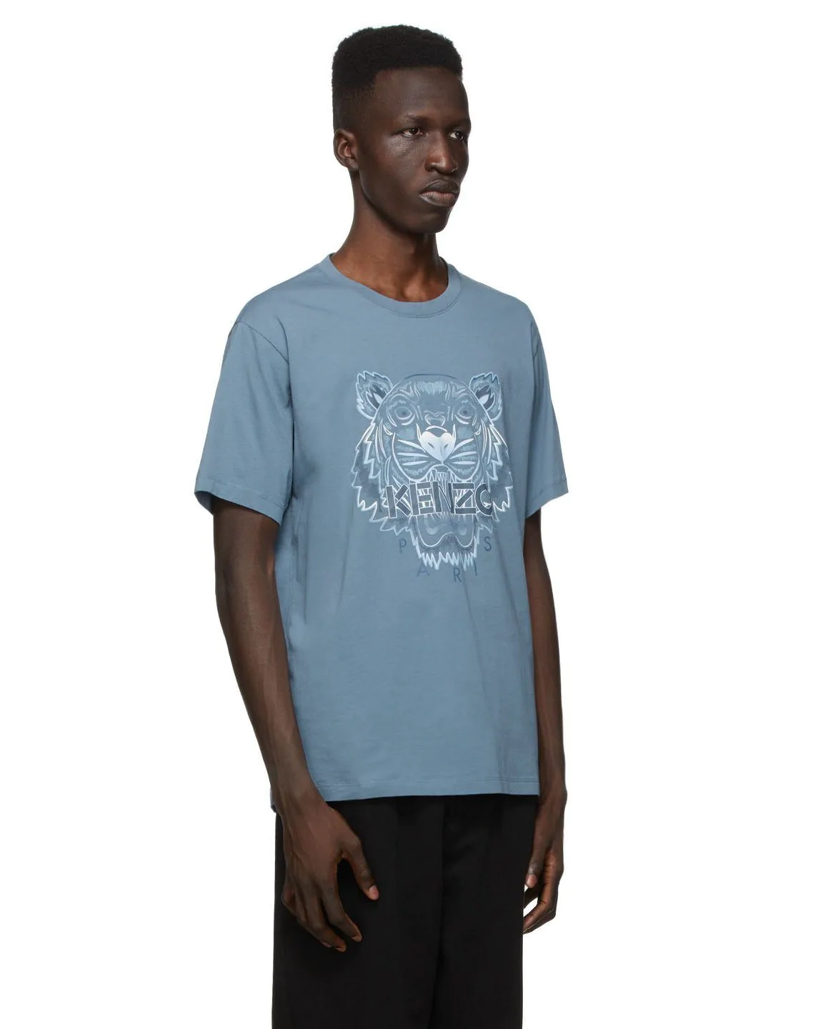 Kenzo Black Gradient Tiger T-Shirt, Blue