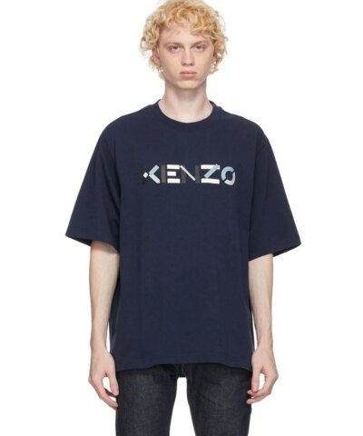 Kenzo Men's Navy Skate Logo T-Shirt