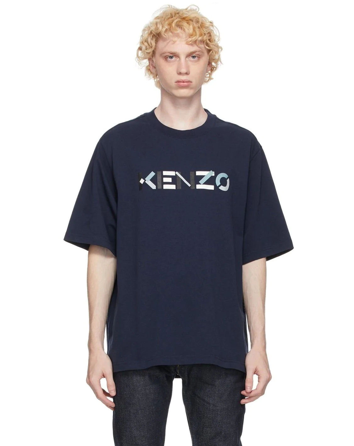 Kenzo Men's Navy Skate Logo T-Shirt