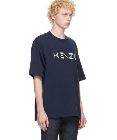 Kenzo Men's Navy Skate Logo T-Shirt