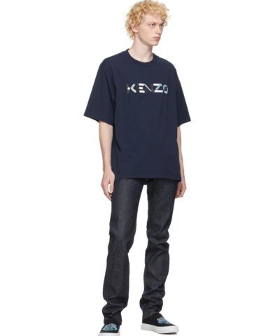 Kenzo Men's Navy Skate Logo T-Shirt