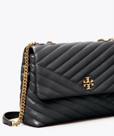 Tory Burch Kira Chevron Convertible Shoulder Bag, Black