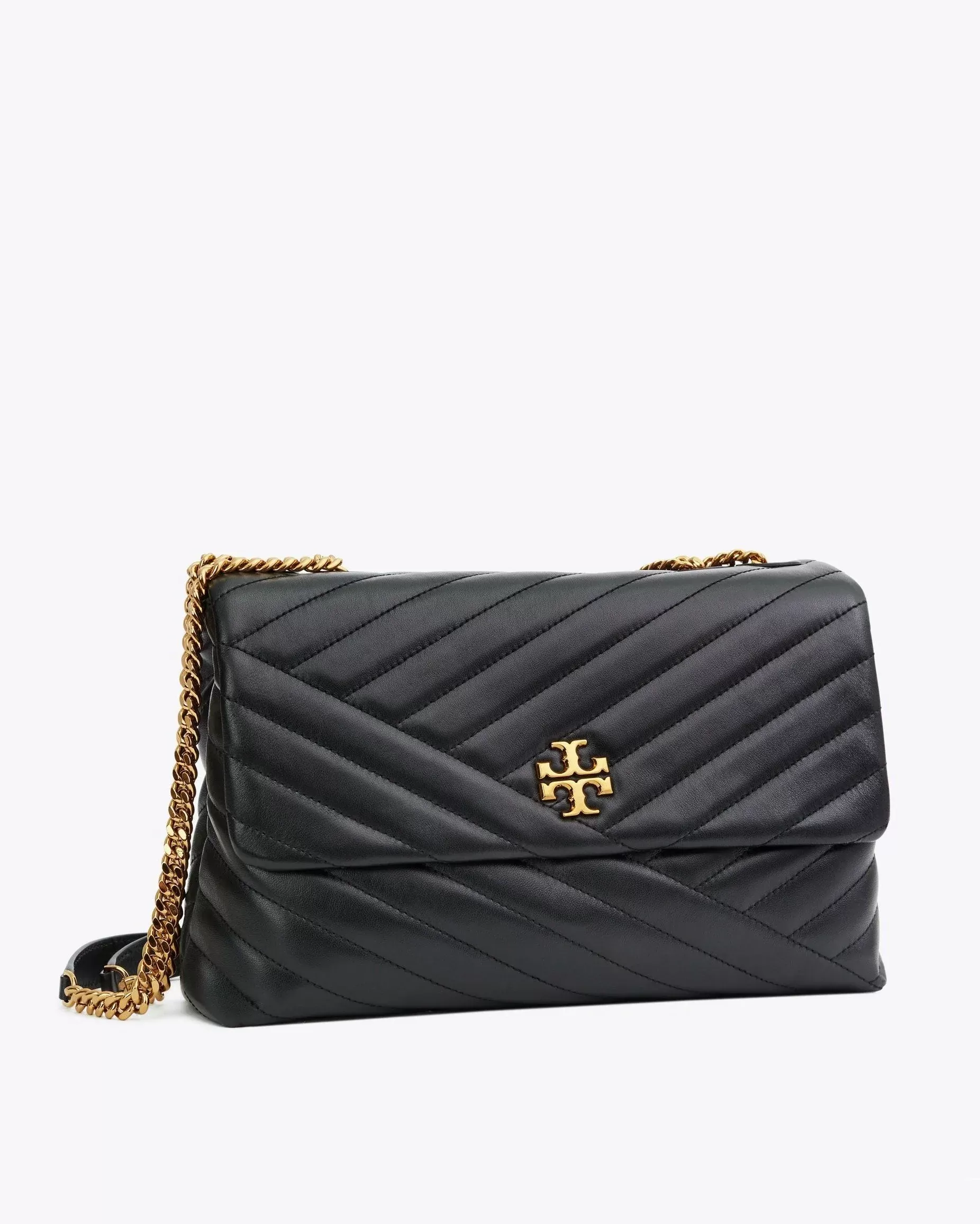 Tory Burch Kira Chevron Convertible Shoulder Bag, Black