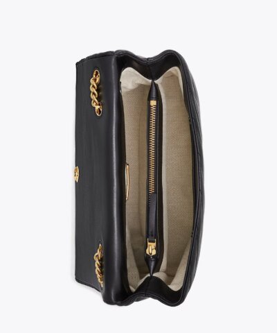 Tory Burch Kira Chevron Convertible Shoulder Bag, Black