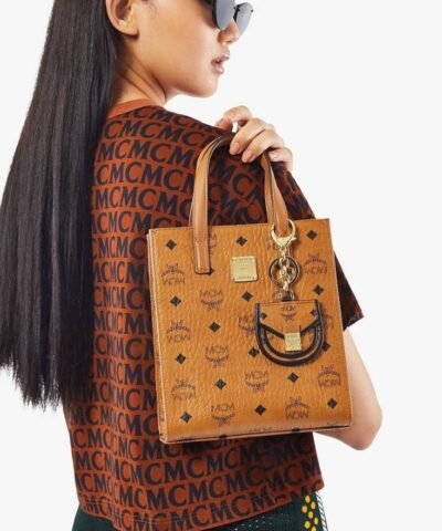 MCM Klassik Mini Visetos Tote Bag