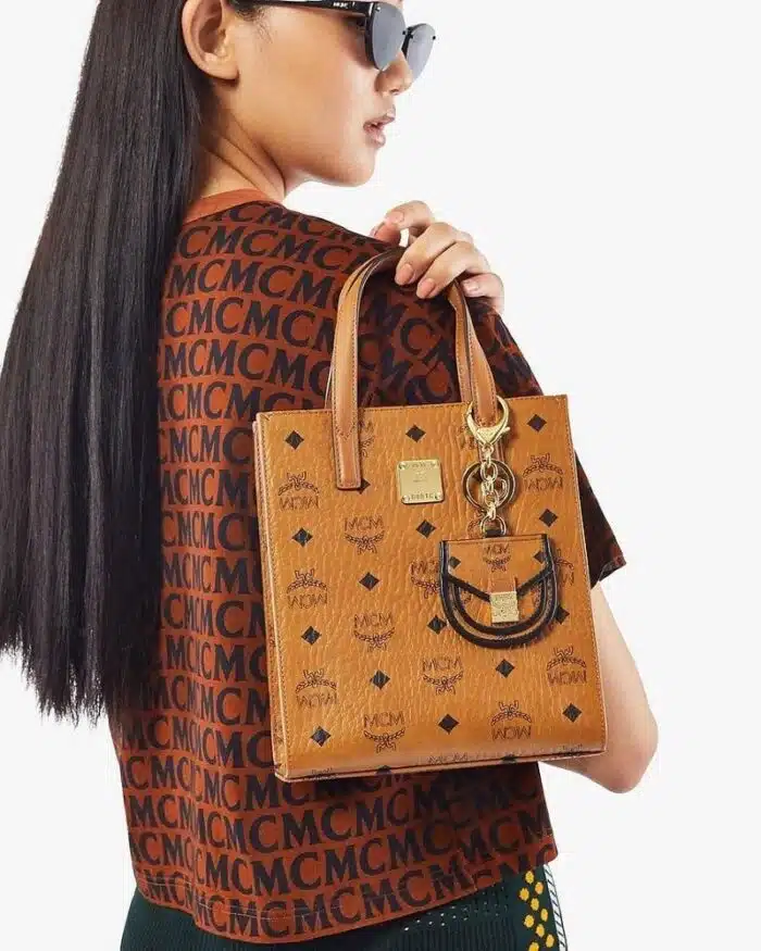 MCM Klassik Mini Visetos Tote Bag