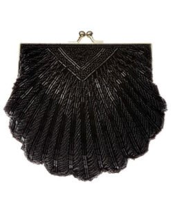 La Regale Shell Beaded Evening Clutch