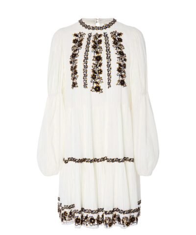 Ulla Johnson Ceres Peasant Cotton Mini Dress