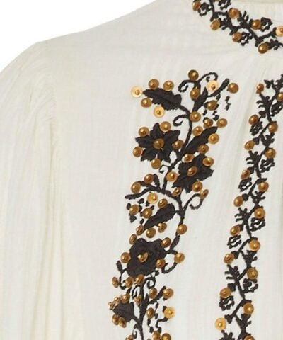 Ulla Johnson Ceres Peasant Cotton Mini Dress