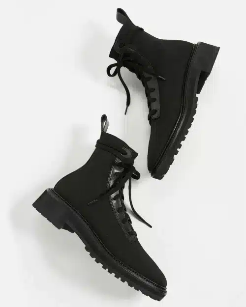 Loeffler Randall Brady Stretch Knit Combat Boots