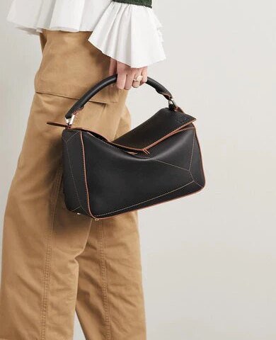 Loewe Large Black Puzzle Edge Bag