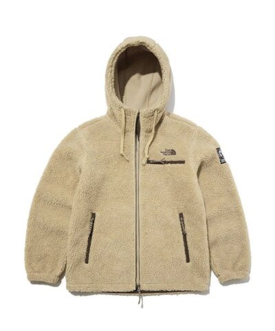 The North Face Kids "Save the Earth" Fleece Hoodie In Camel