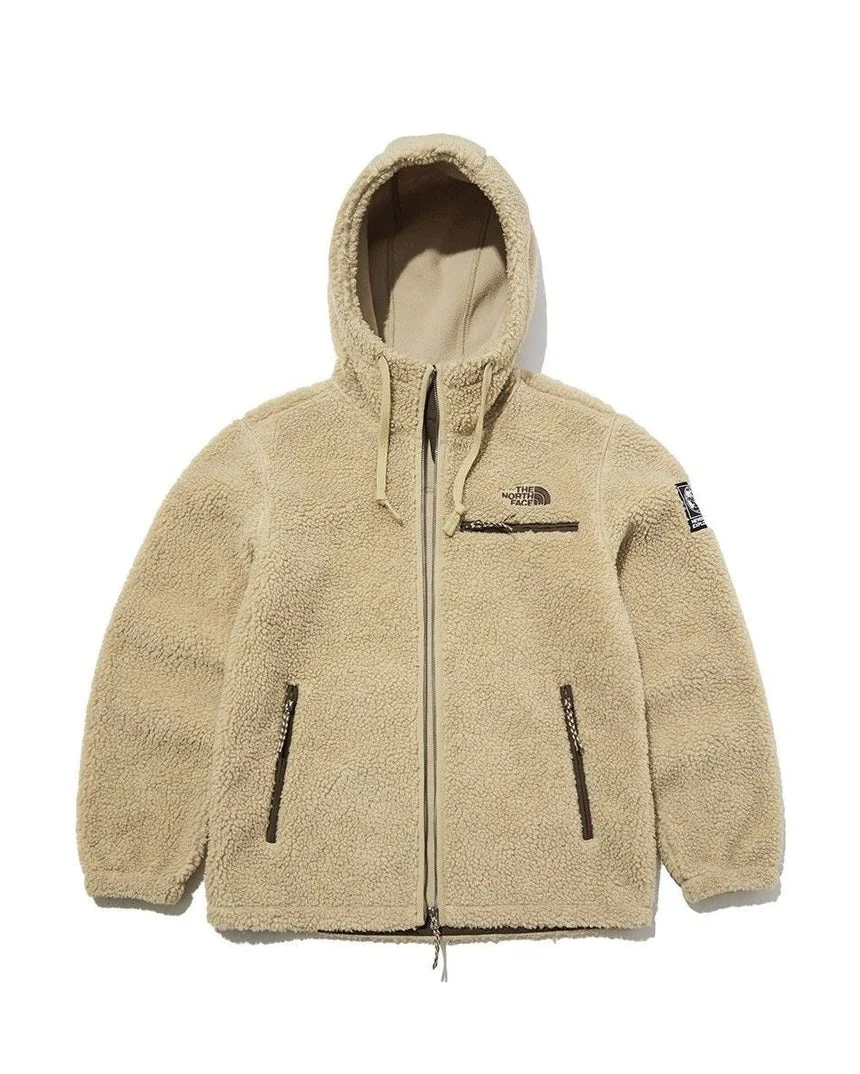 The North Face Kids "Save the Earth" Fleece Hoodie In Camel