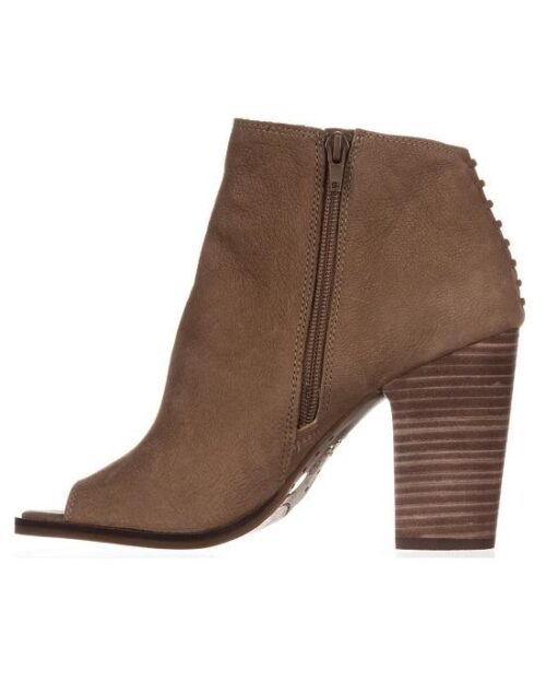 Lucky Brand Lamija Peep-Toe Ankle Booties, Sesame