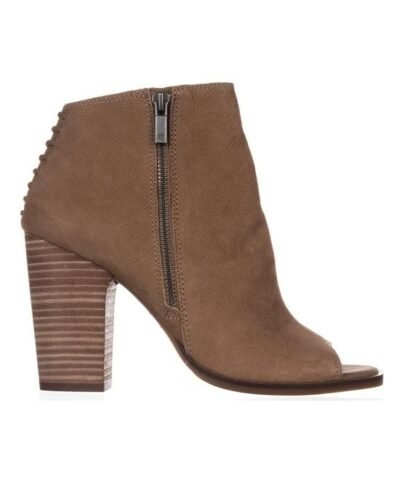 Lucky Brand Lamija Peep-Toe Ankle Booties, Sesame