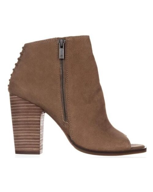 Lucky Brand Lamija Peep-Toe Ankle Booties, Sesame