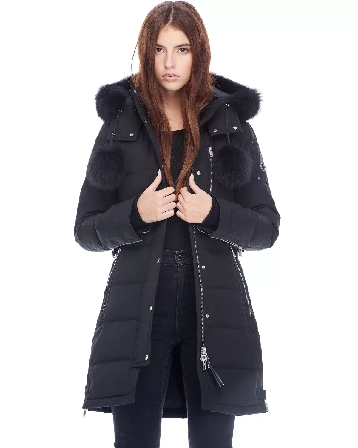 Moose Knuckles Paddockwood Genuine Fox Fur Trim Down Parka