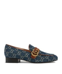 Gucci Marmont GG Medallion Denim Loafers