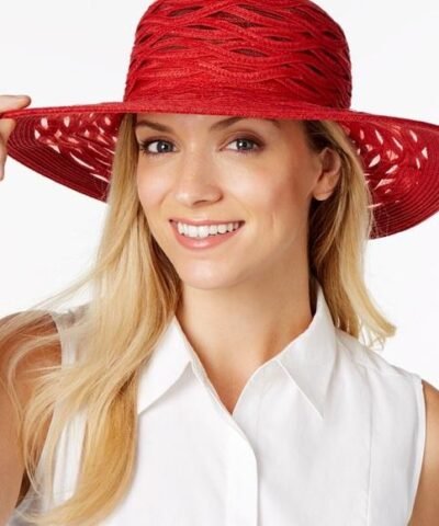 Nine West Women's Sheer Floppy Hat