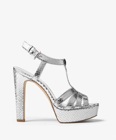 Michael Michael Kors  Catalina Glitter T-Strap Platform Sandals