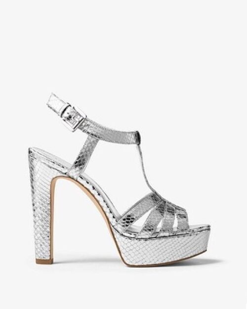 Michael Michael Kors  Catalina Glitter T-Strap Platform Sandals