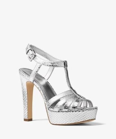 Michael Michael Kors  Catalina Glitter T-Strap Platform Sandals