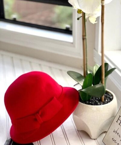 INC International Concepts Modern Bow Cloche Hat