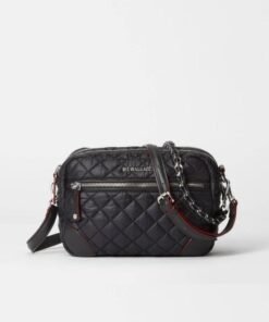 MZ Wallace Small Crosby Bag in Silver Hardware.