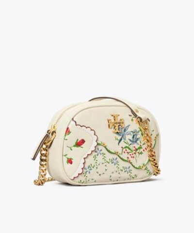Tory Burch Kira Mixed-Floral Camera Bag