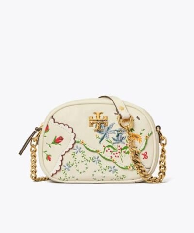 Tory Burch Kira Mixed-Floral Camera Bag