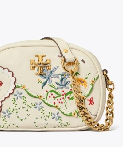 Tory Burch Kira Mixed-Floral Camera Bag