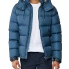 Mackage Jonas Foil Shield Down Jacket In Blue