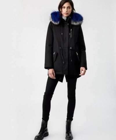 Mackage Chara DXR Down Twill Parka Coat, Black