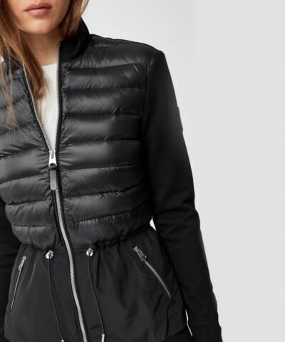 Mackage JOYCE Mixed-Media Jacket With Peplum