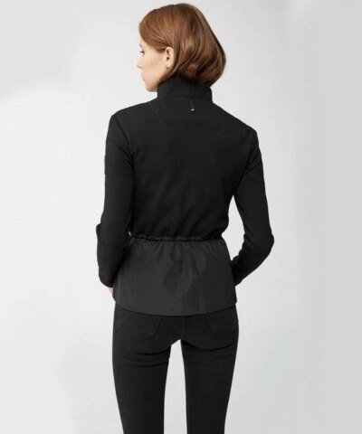 Mackage JOYCE Mixed-Media Jacket With Peplum