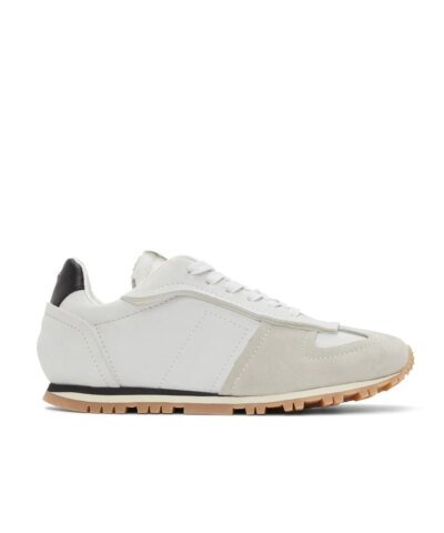 Maison Margiela Replica Suede And Leather Sneakers, Off-White