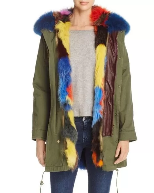 Maximilian Patchwork Fox Fur Lined Parka