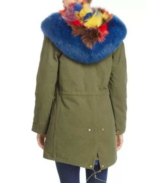 Maximilian Patchwork Fox Fur Lined Parka