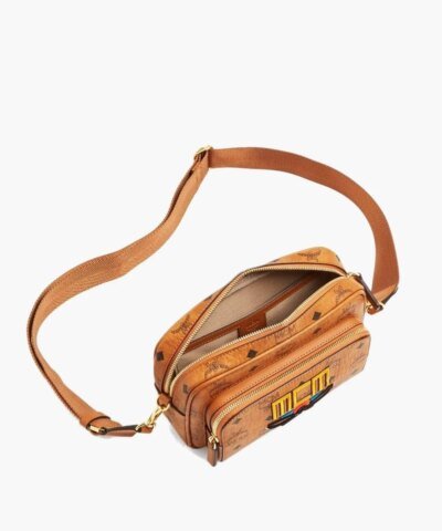 MCM Men's Klassik Geo Laurel Small Crossbody