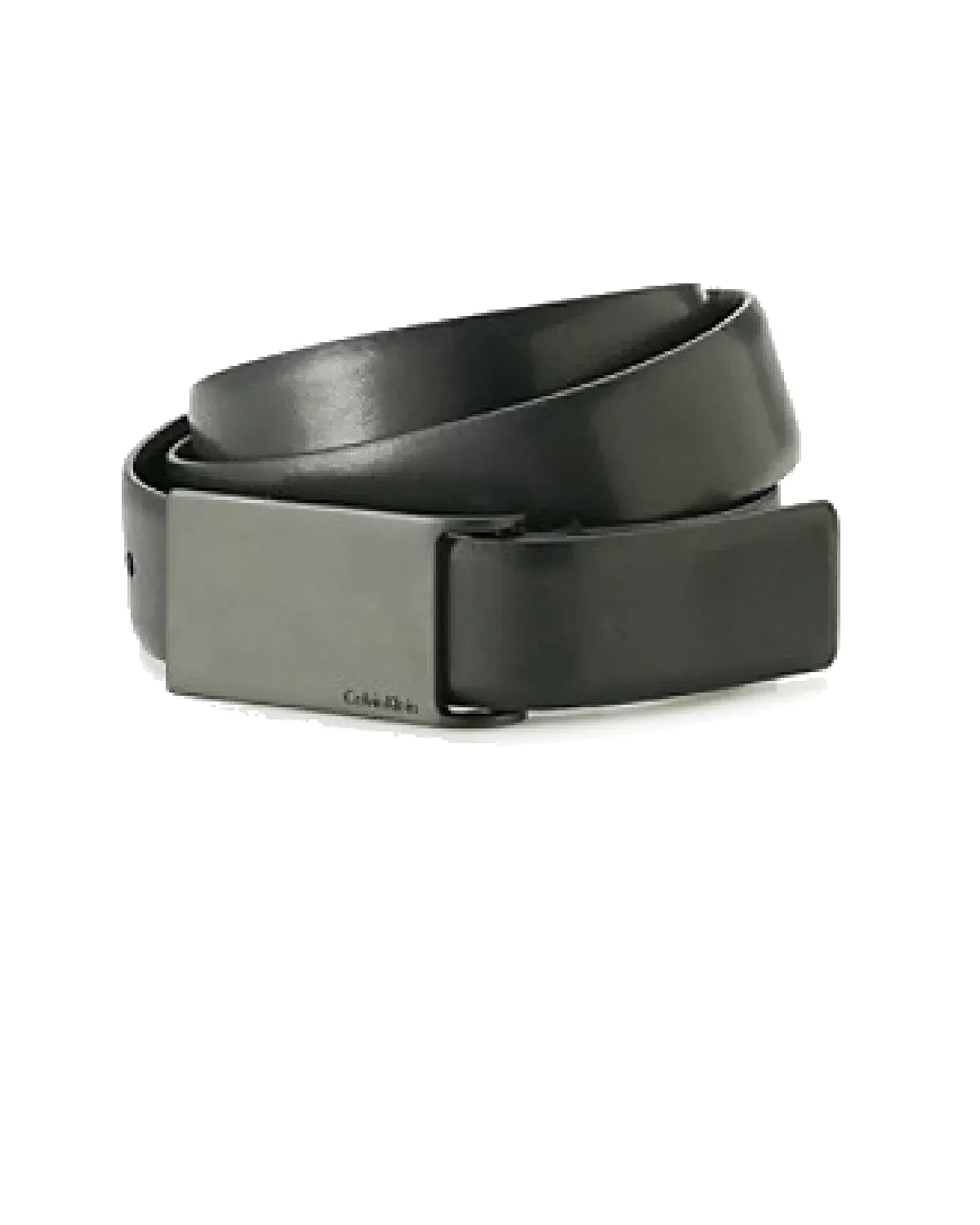 Calvin Klein Men's Black Smooth Leather Belt