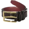 Geoffrey Beene Men's Stitched Genuine Leather Belt