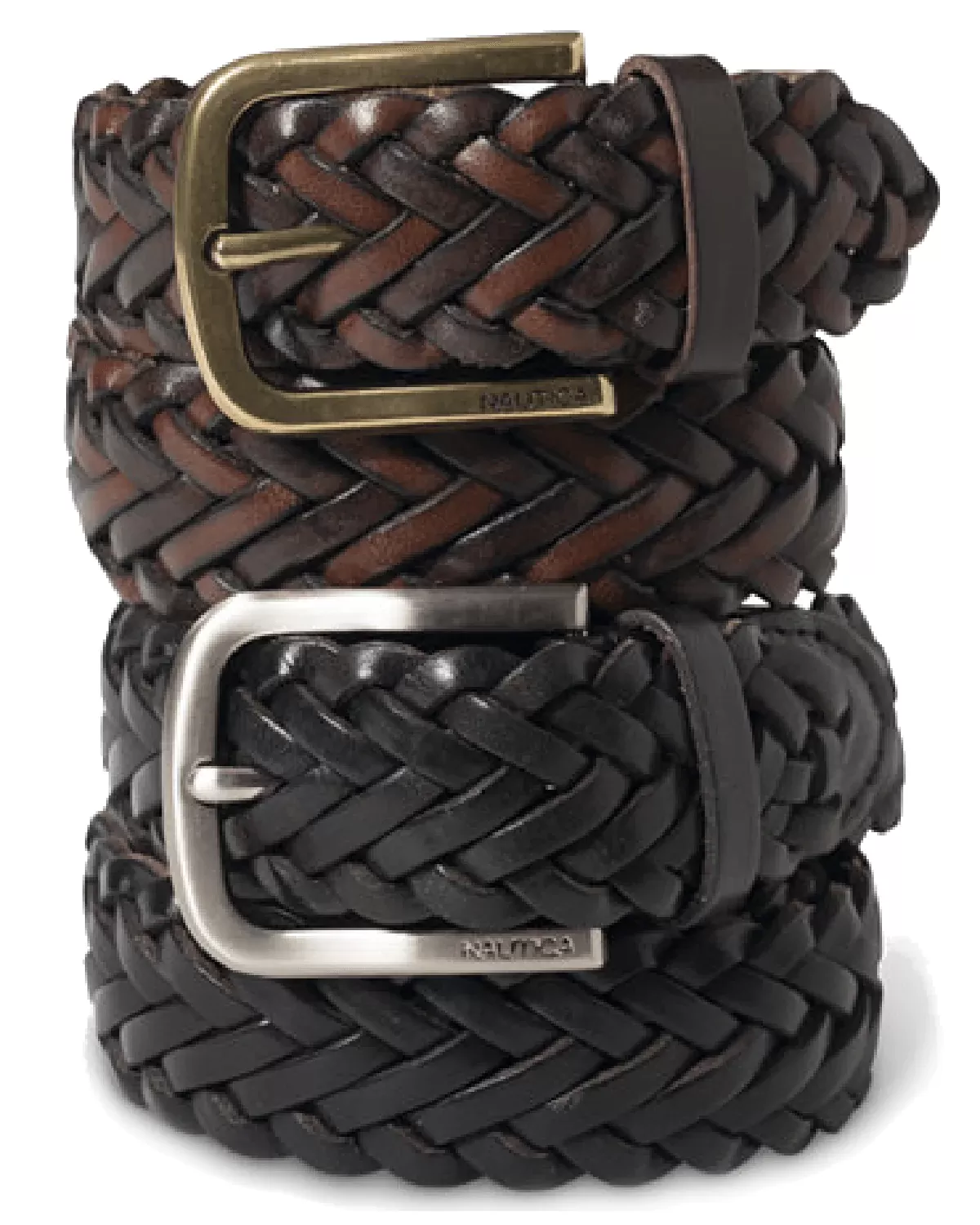 Nautica Braided Leather Belt